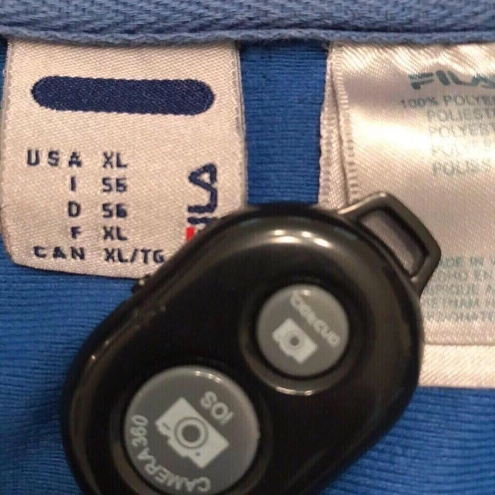 FILA BLUE JACKET ZIPUP TENNIS GYM WORKOUT XL FALL COLLEGE SPRING ITALY